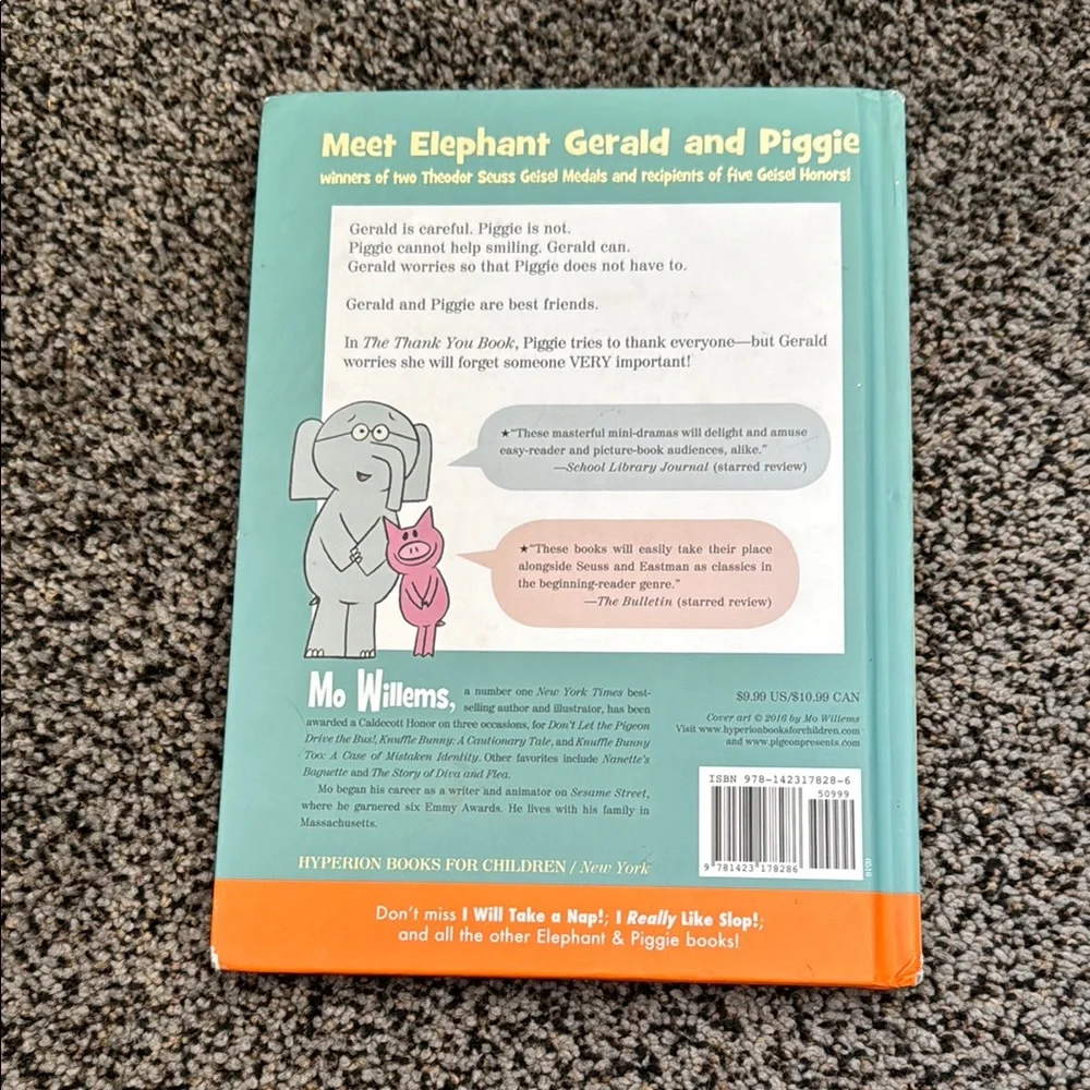 🛍️5for$15🛍️The Thank You Book by Mo Willems - Picture 2 of 6